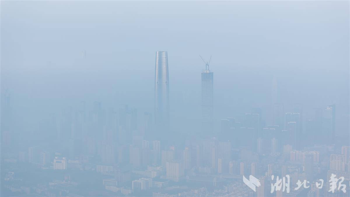浓雾笼罩江城，建筑“冲破”云雾