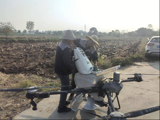 港南区加留乡的秋季播种即将到来，农业技术服