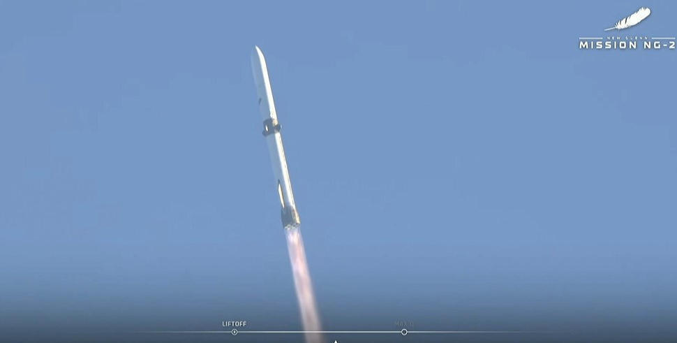 蓝色起源的新型格伦火箭从火