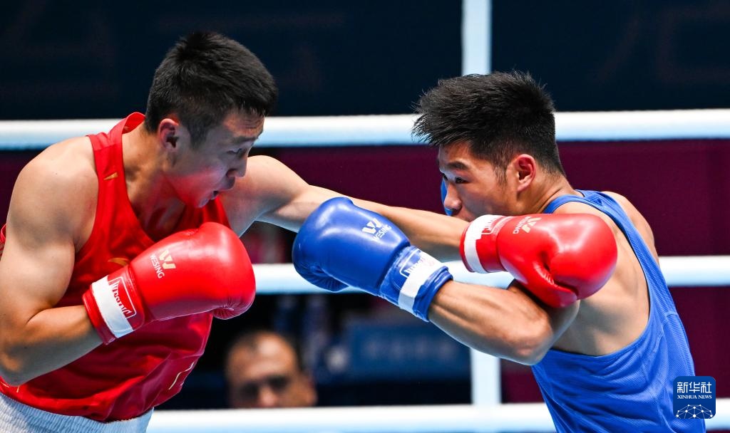 全国拳击邀请赛-男子80公斤级半决赛 王金祥夺冠