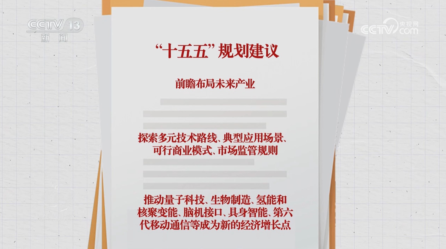 焦点访谈｜“十五五”规划建议未来产业前向布
