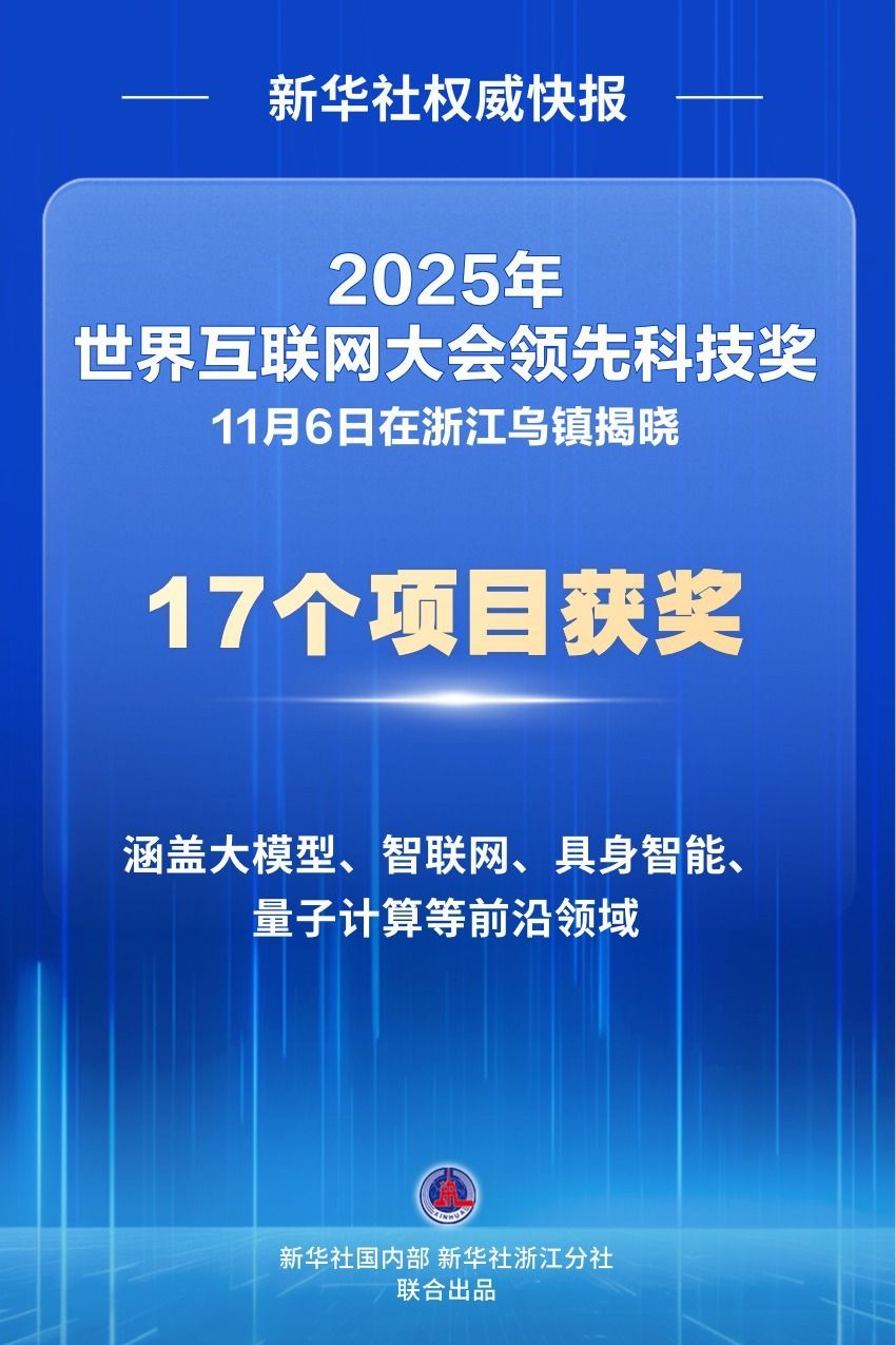 新华社快讯权威｜17个项目荣获2025世界互