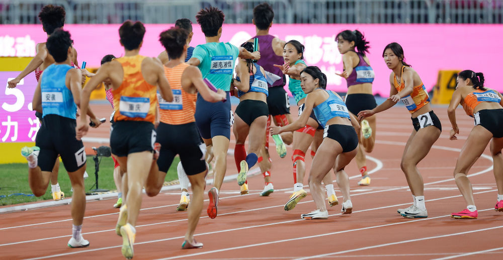 全国锦标赛|田径：4×100m和4×400m混合接力赛部分