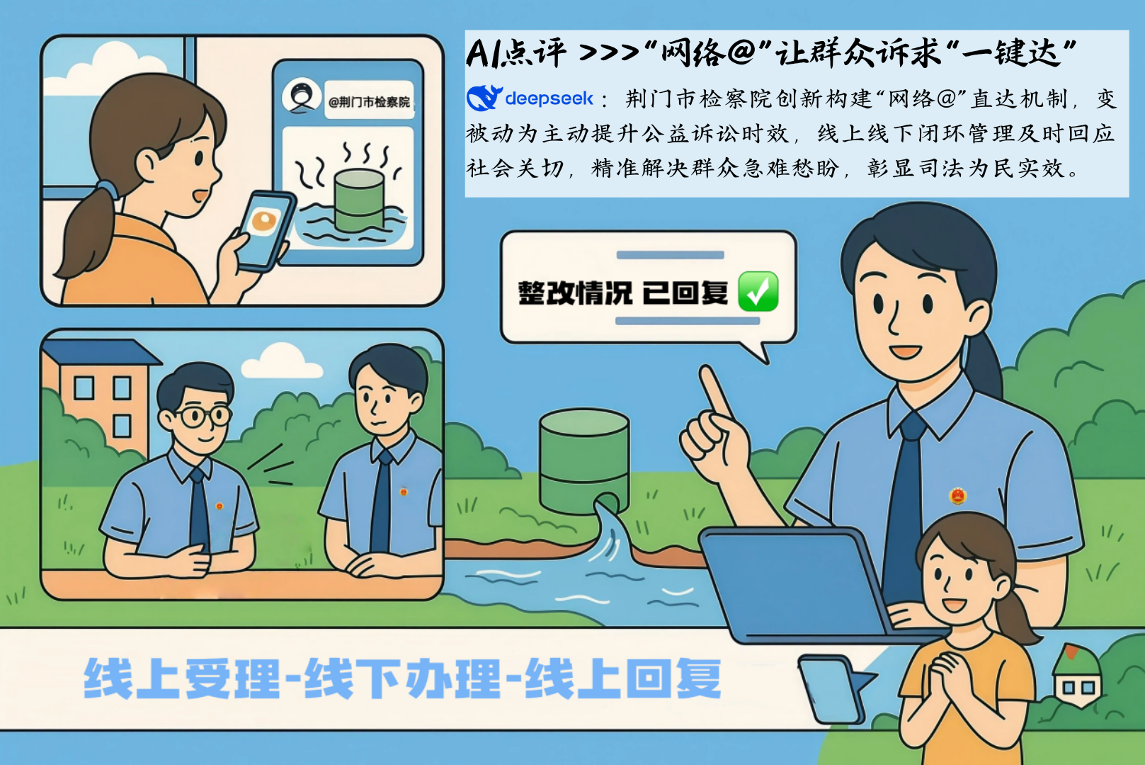 AI点评 deepseek的logo:“枫警娘子军”以女性特有的细腻与坚韧,将警务工作转化为温情的守护,“柔”并非弱化治理效能,