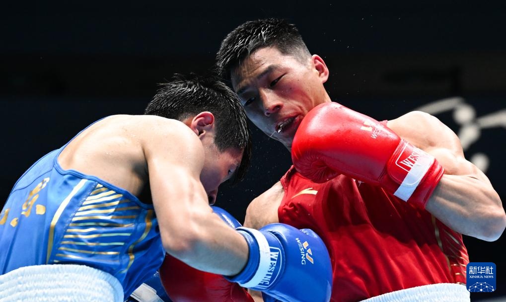 全国锦标赛|拳击-男子51公斤级四分之一决赛：张