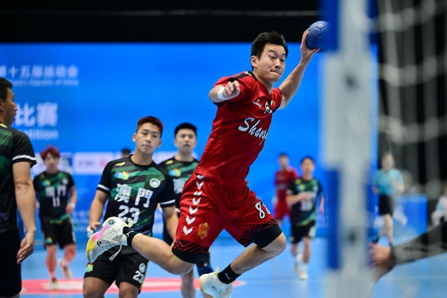全国锦标赛|男子手球预赛：上海胜澳门