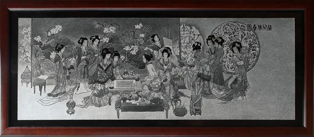 手握2斤的“针”，她在石头上“绣”出缤纷画作