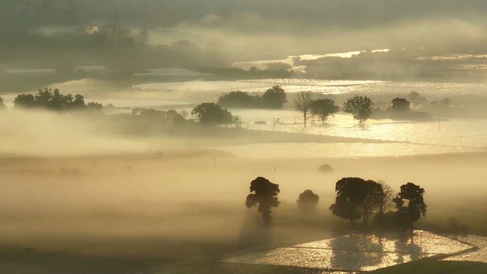 在云南元江河谷 邂逅冬日磅礴晨光