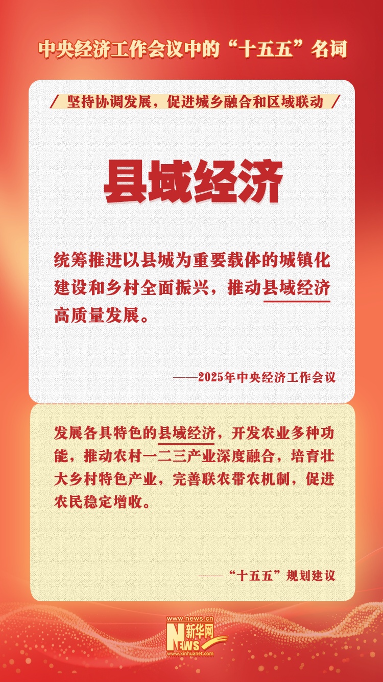 中央经济工作会议“十五五”一词：县域经济