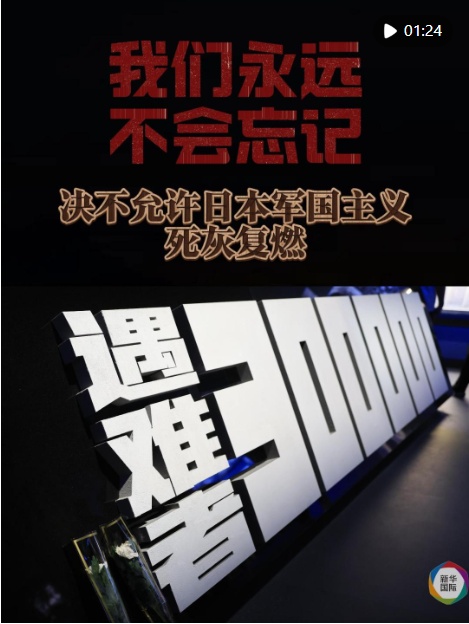 从南京到世界，我们永远不会忘记！