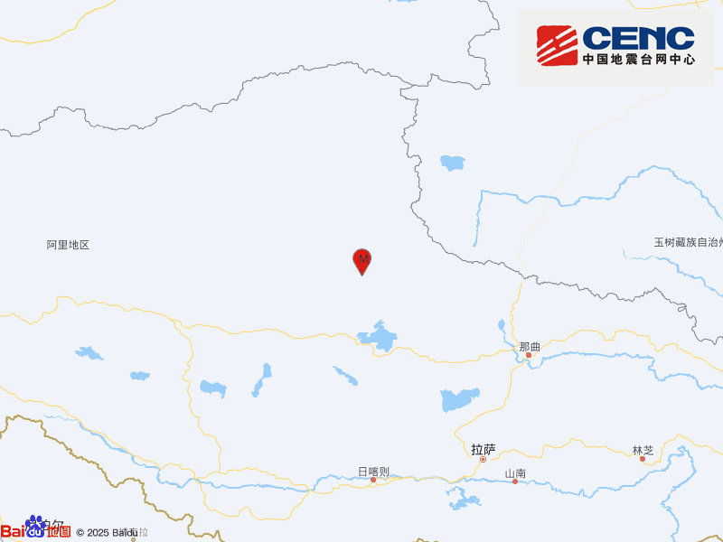 西藏那曲市双湖县发生5.0级地震