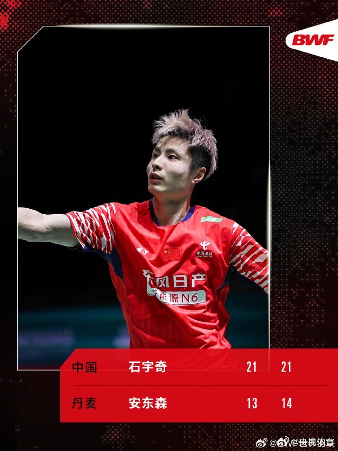 恭喜！石宇奇晋级马来西亚羽毛球公开赛男单决