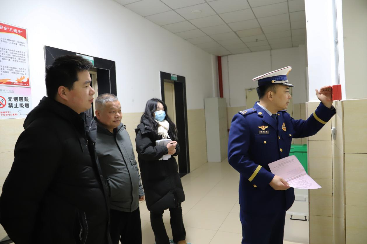 江陵消防开展医疗卫生机构消防安全督导检查