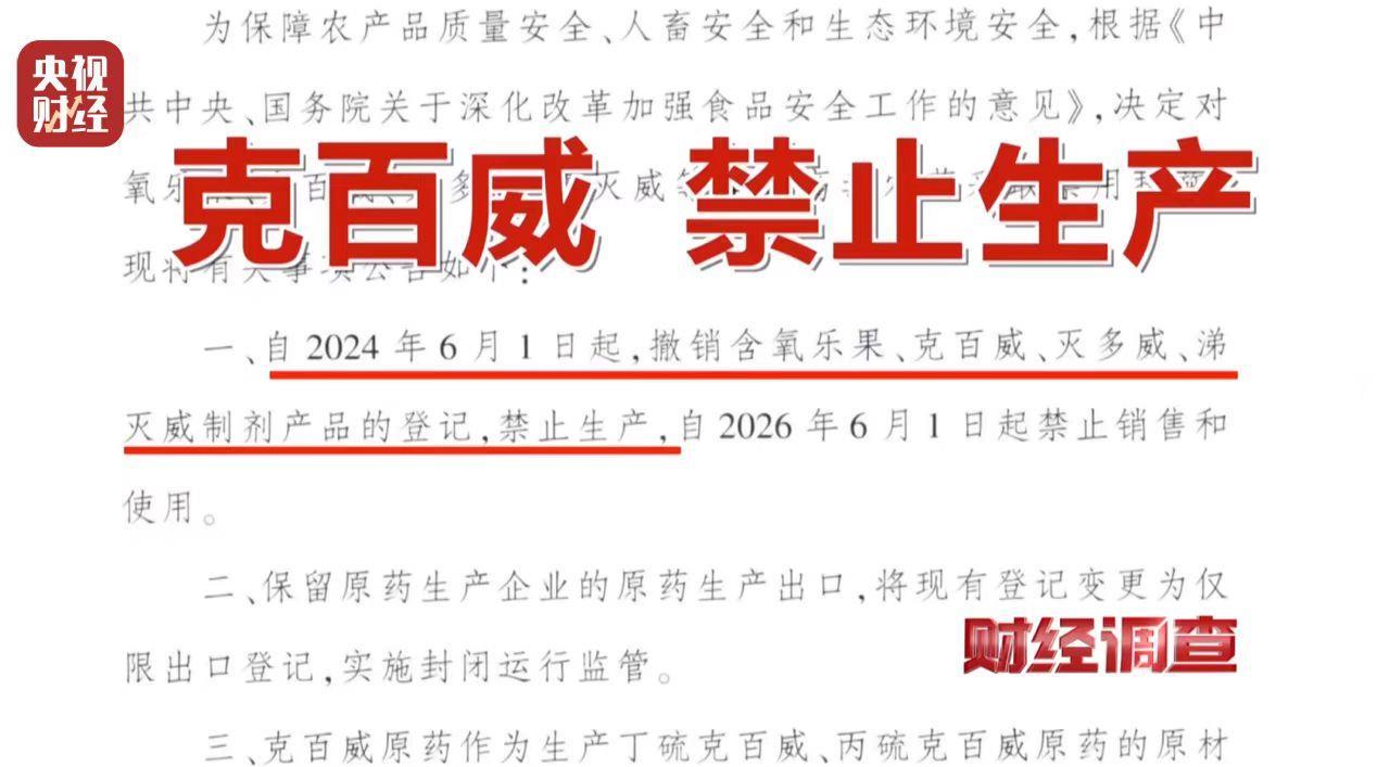 财经调查丨厂家铤而走险，商户违规牟利！含毒农药竟如此逃避市场监管