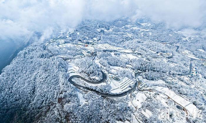 美翻了！巴东绿葱坡雪景宛如童话世界