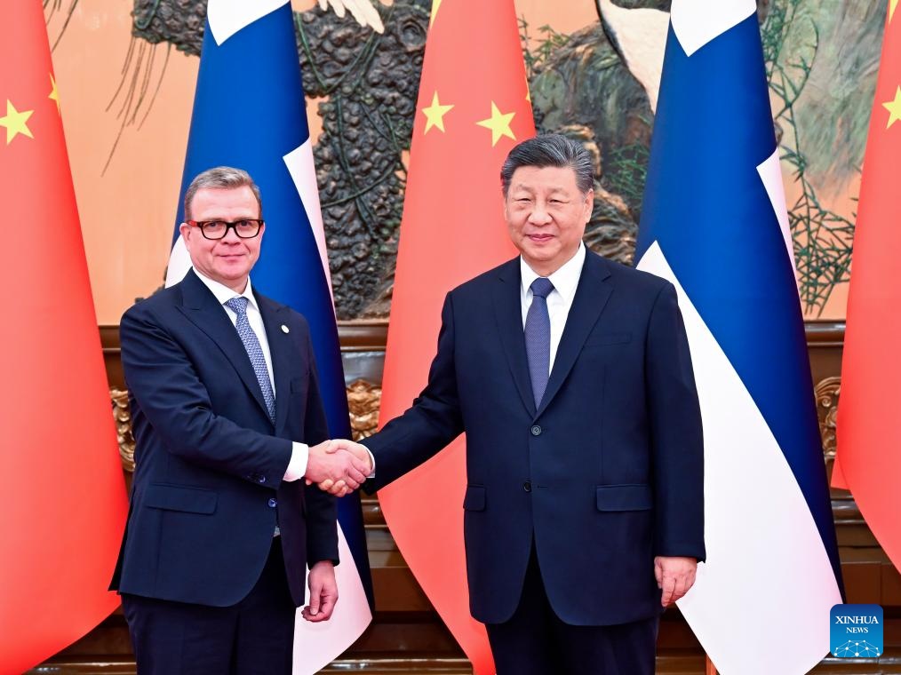 Xi welcomes Finnish enterprises to take a swim in the vast ocean of the Chinese market