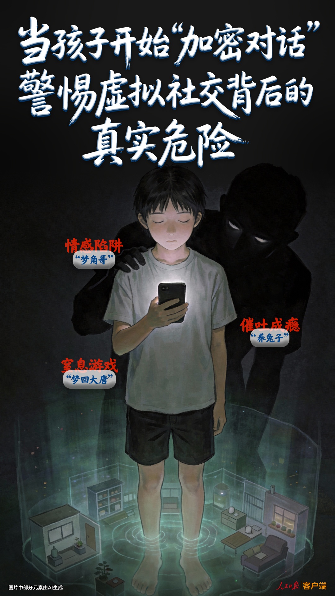 当孩子开始“加密对话”,警惕虚拟社交背后的真实危险