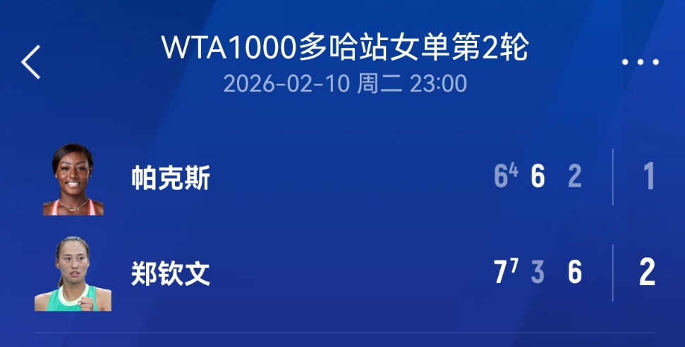  晋级16强！郑钦文今晚迎战澳网新科冠军莱巴金娜
