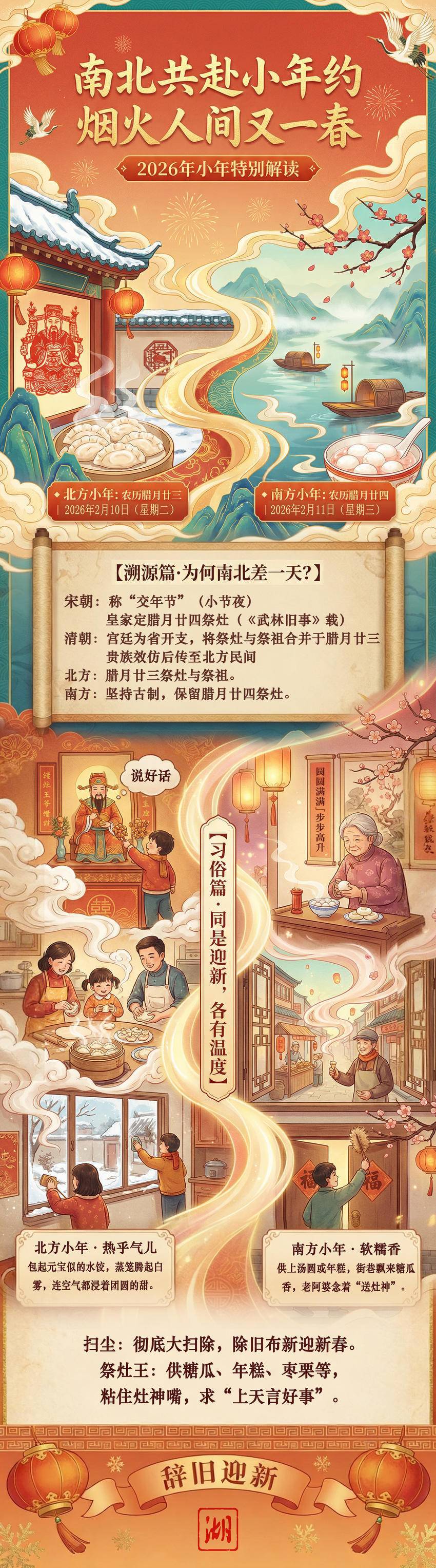 长图｜南北小年为何差一天 烟火人间又一春