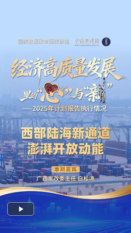 经济高质量发展里的“心”与“新”｜西部陆海新通道 澎湃开放动能