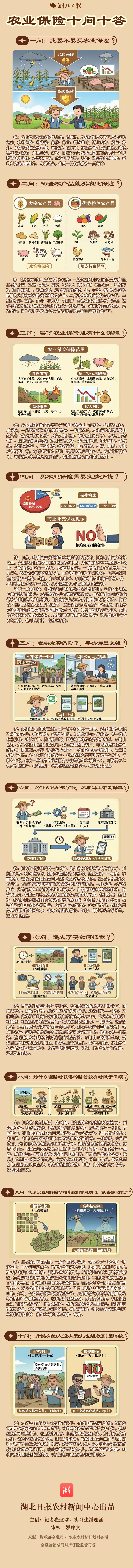 一图读懂丨农业保险十问十答