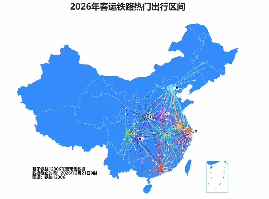 全国铁路预计今日发送1680万人次 累计发售春运火车票超3.1亿张