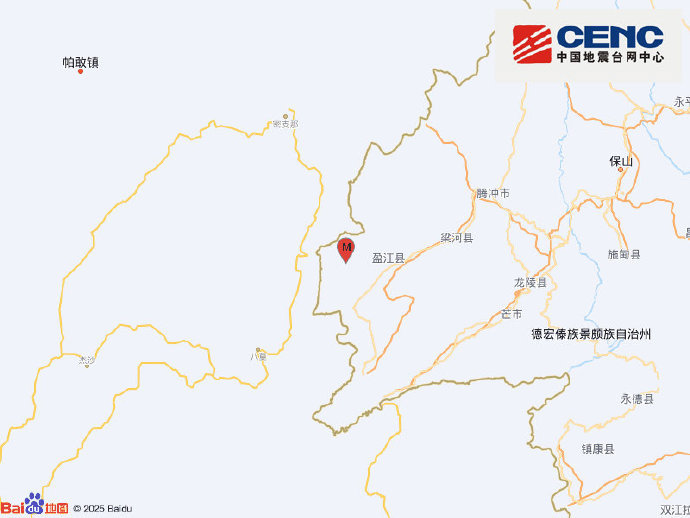 云南德宏州盈江县发生4.6级地震