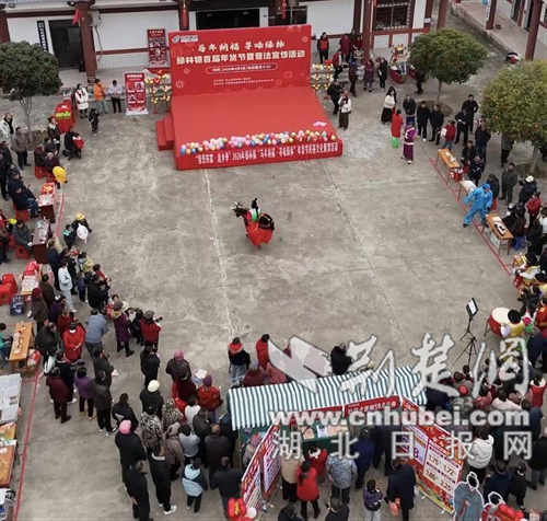 京山市绿林镇：年货节火热开幕 乡土年味“点燃”冬日经济