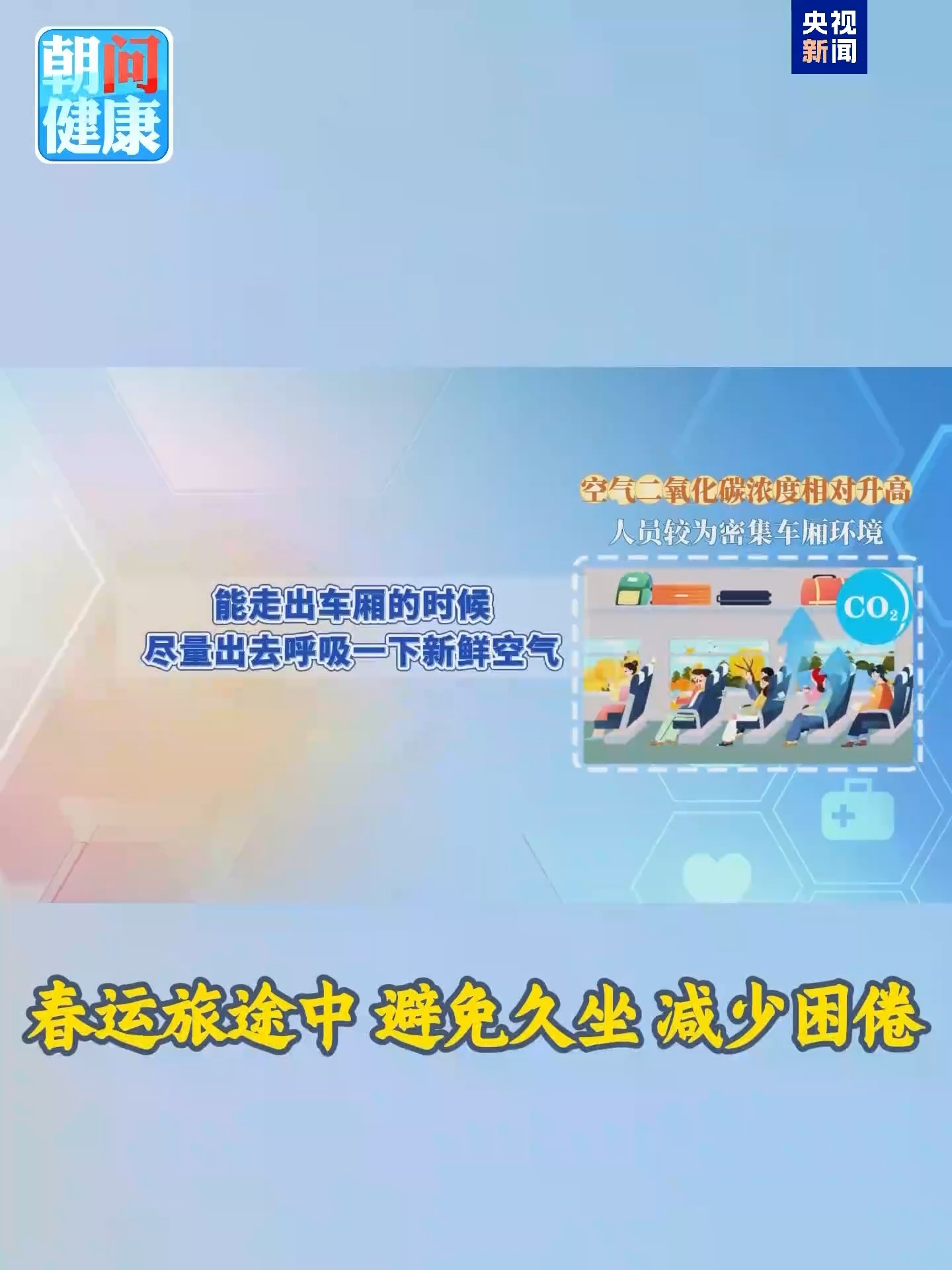 朝“问”健康丨春运途中久坐易困倦，专家建议常起身活动