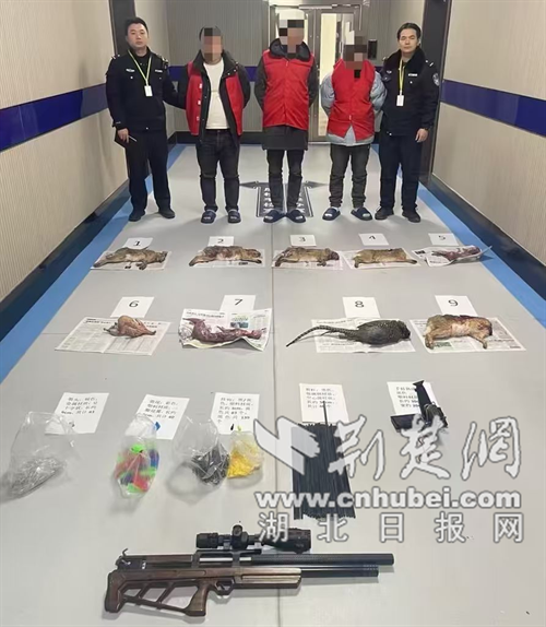钟祥公安破获无人机非法狩猎案