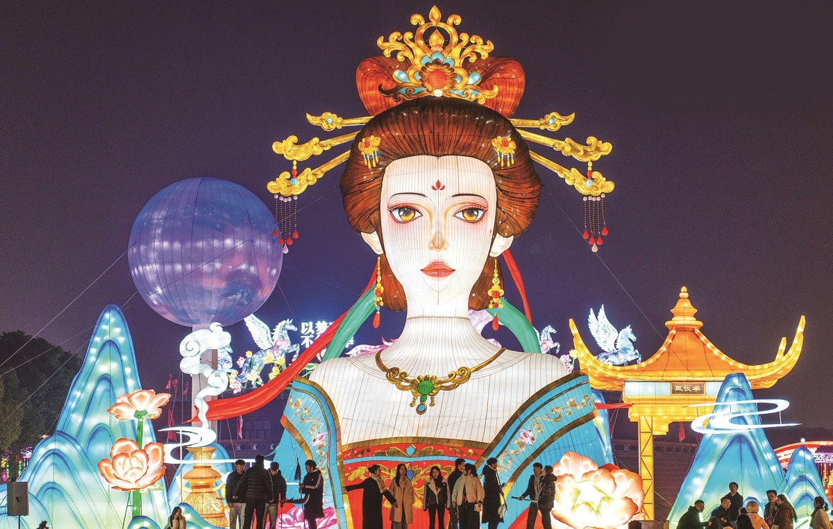 三国韵非遗风中国年！荆州彩灯嘉年华启幕 15米貂蝉灯解锁新春打卡新地标
