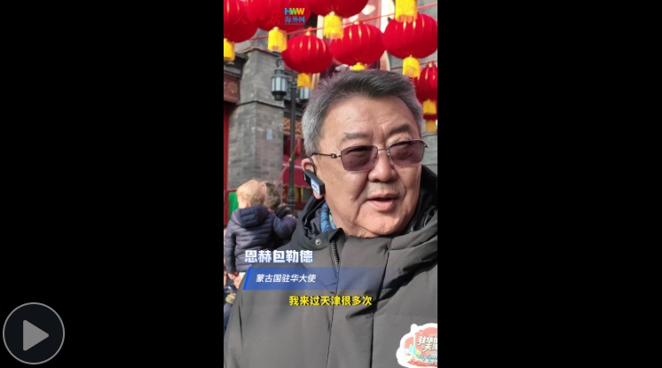  驻华使节“打卡”天津古文化街 吃麻花听戏曲赏泥人 荷兰外交官点赞：very nice！