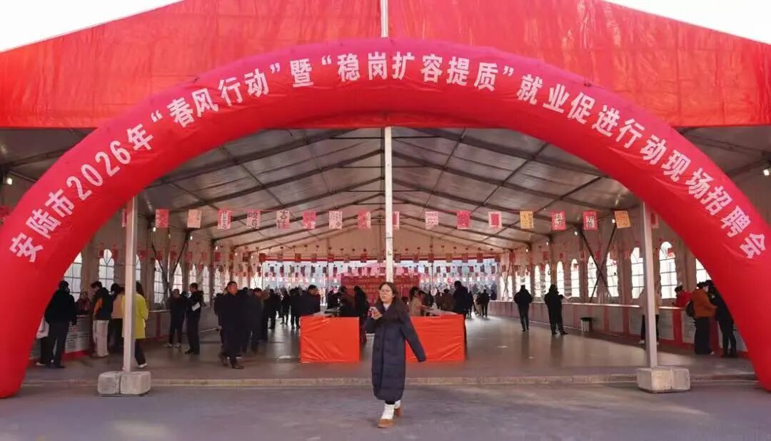 春风送岗暖安陆，招聘现场年味浓
