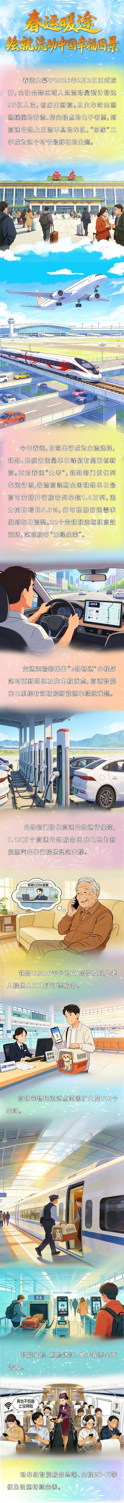  中青漫评丨春运暖途绘就流动中国幸福图景