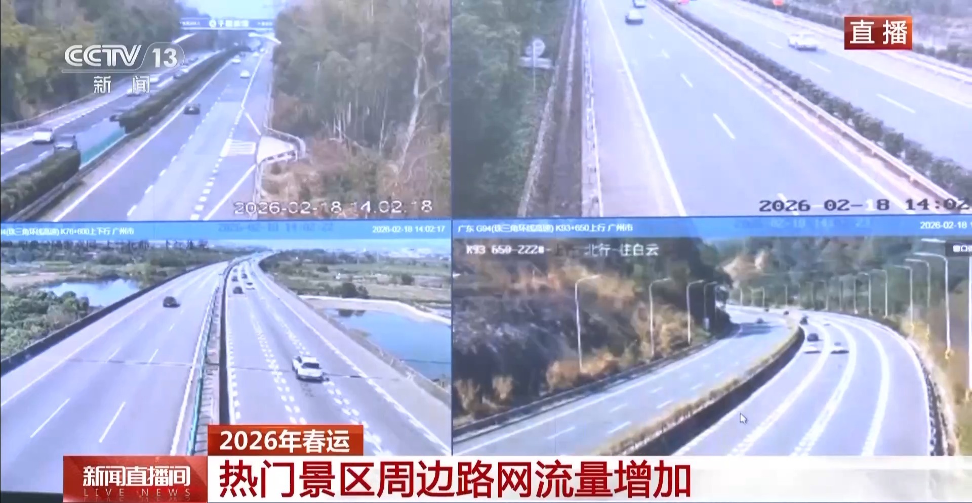 今日全国高速公路流量快速回升 以出游和探亲访友为主