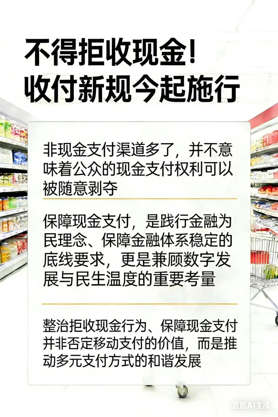 经济热点快评丨不得拒收现金！收付新规今起施行