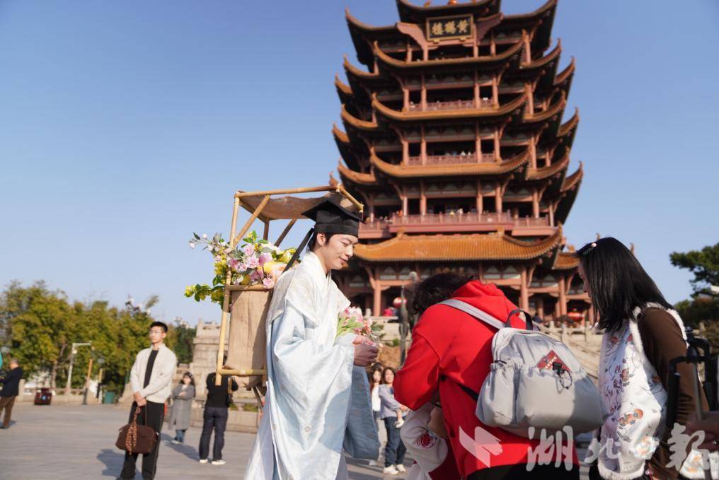 黄鹤楼樱花季启幕：“十二花神”落名楼，樱花大道首亮相