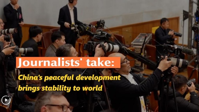  Journalists' take: China's peaceful development brings stability to world