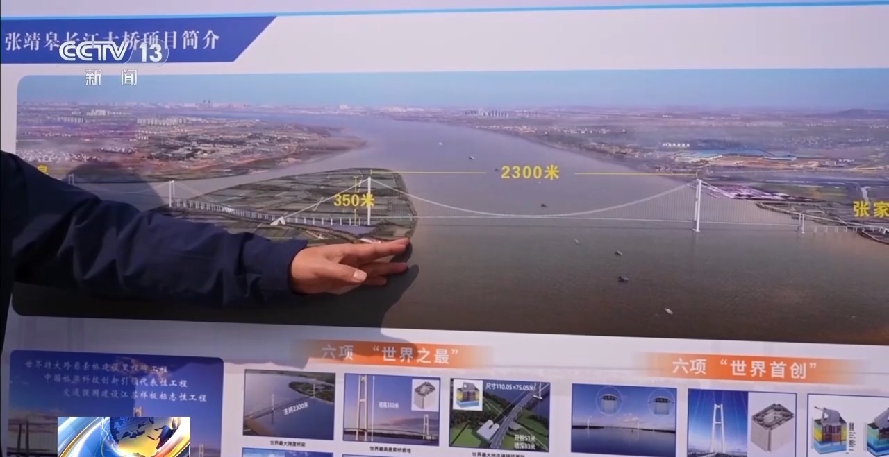 看见2030“十五五”新图景丨一桥连三地 张靖皋长江大桥整体进度过半