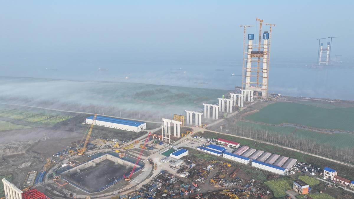 相当于2艘福建舰的满载排水量 世界第一大沉井怎样落定汉南桥?(图3)