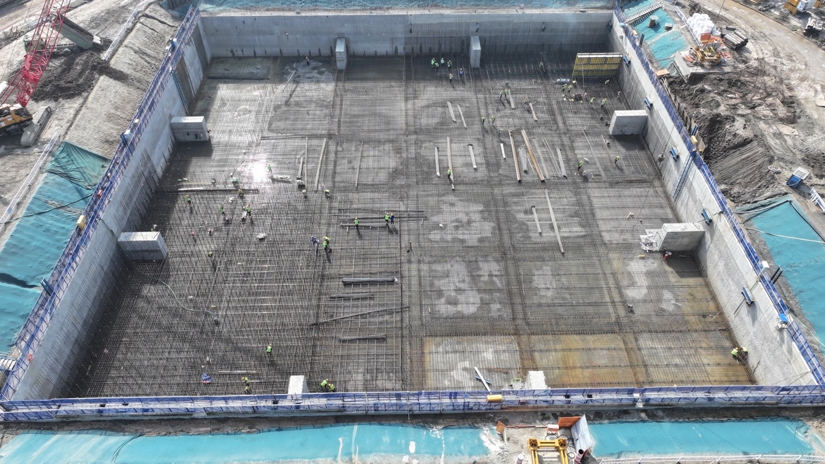 相当于2艘福建舰的满载排水量 世界第一大沉井怎样落定汉南桥？