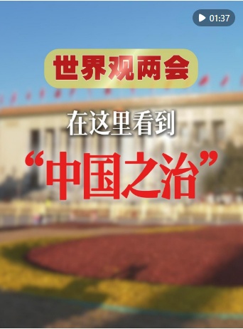  世界观两会：在这里看到“中国之治”