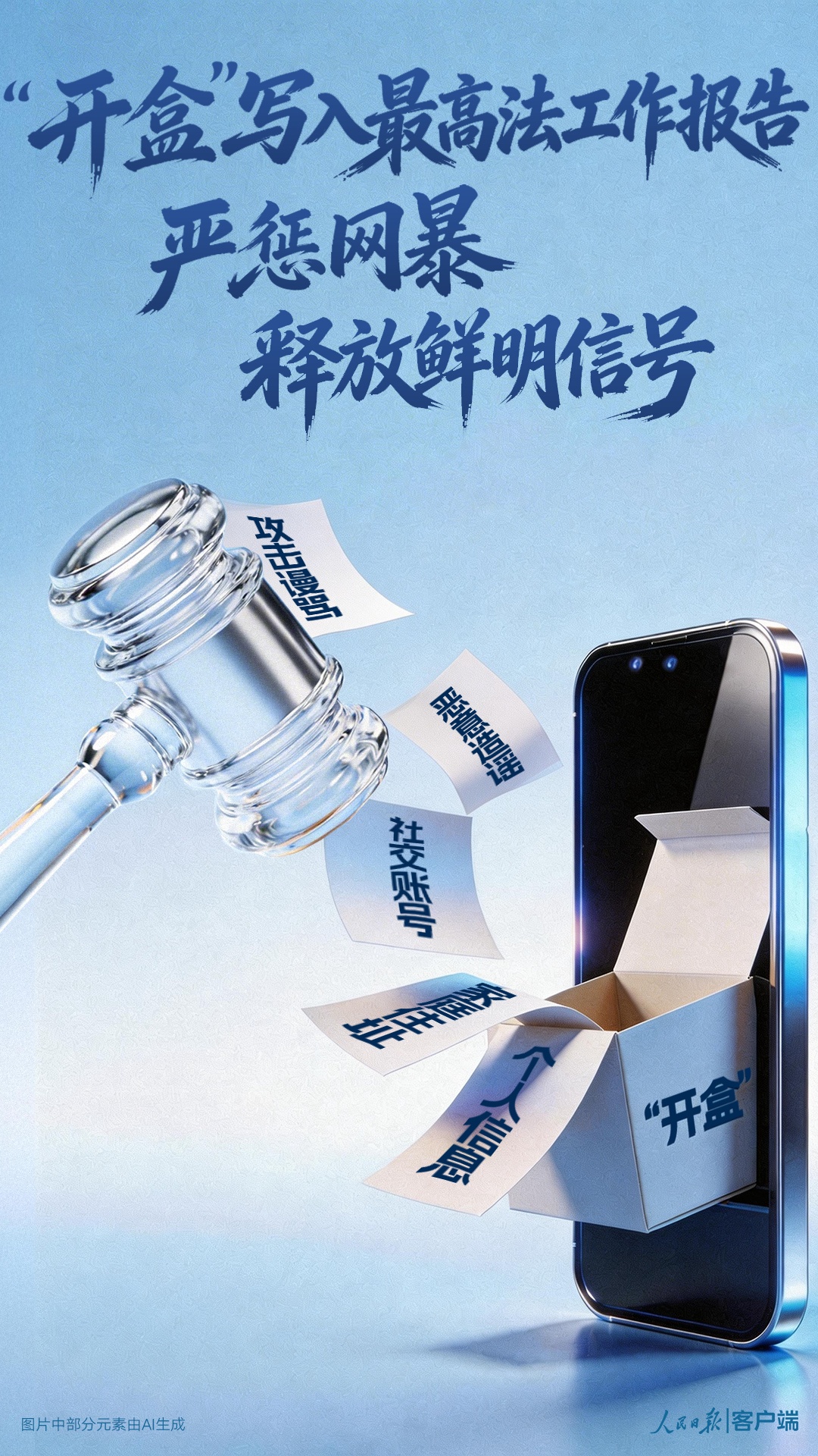 “开盒”写入最高法工作报告,严惩网暴释放鲜明信号 “开盒”写入最高法工作报告,严惩网暴释放鲜明信号
