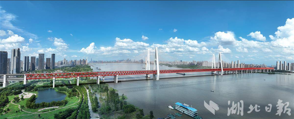 武汉白沙洲长江公铁大桥开工建设
