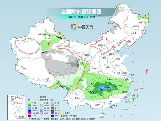 南方月底前阴雨频繁 北方晴暖升级多地气温将连创新高