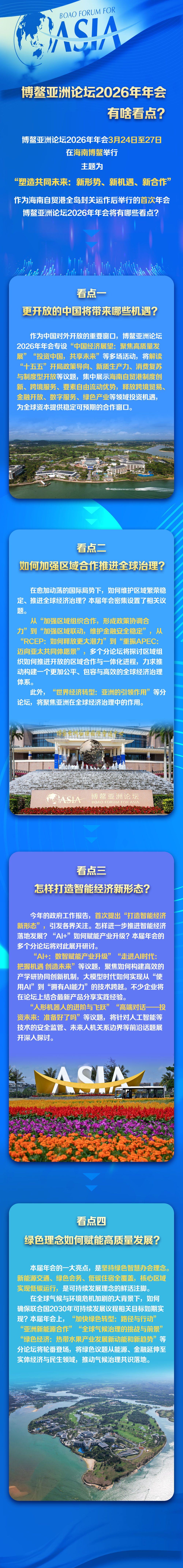  博鳌亚洲论坛｜博鳌亚洲论坛2026年年会有啥看点？