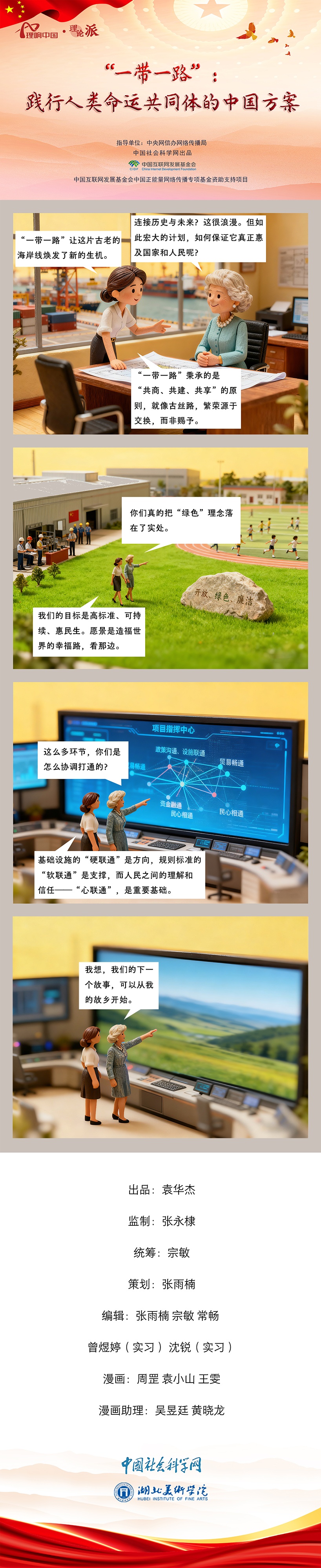 【理响中国之理论派丨漫画】“一带一路”：践行人类命运共同体的中国方案