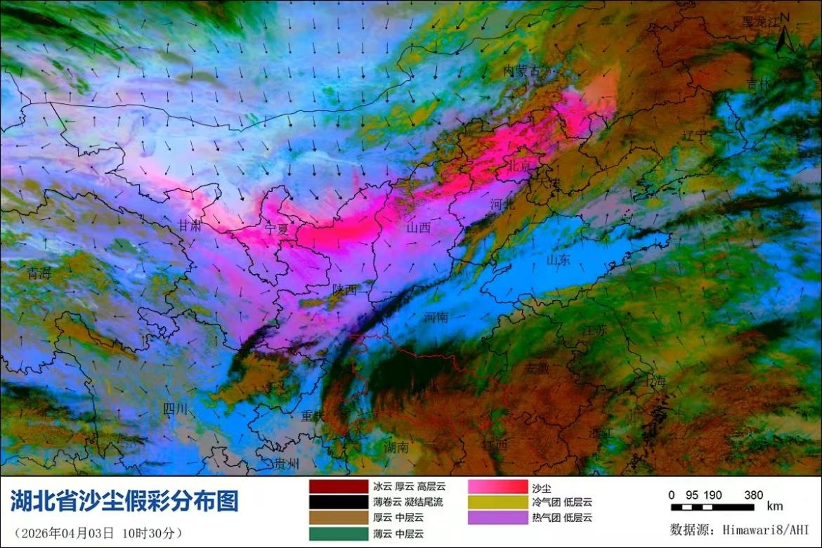 北方沙尘来袭！今日夜间起将影响湖北
