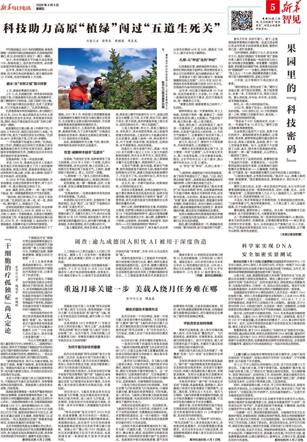  科技助力高原“植绿”闯过“五道生死关”｜新华智见