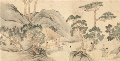 这幅记录茶会的画作，隐藏了一个主题